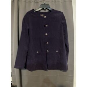 R&K Originals Women's Solid Purple Jacket, Size 8,‎ Suit Jacket, Office Wear
